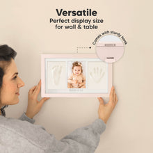 Load image into Gallery viewer, Baby Handprint & Footprint Keepsake Duo Frame (Petal Pink)