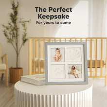 Load image into Gallery viewer, Ever Baby Hand & Footprint Keepsake Frame (Cloud Gray)