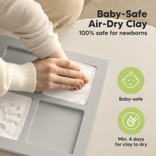 Load image into Gallery viewer, Ever Baby Hand & Footprint Keepsake Frame (Cloud Gray)