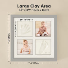 Load image into Gallery viewer, Ever Baby Hand & Footprint Keepsake Frame (Cloud Gray)