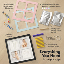 Load image into Gallery viewer, Ever Baby Hand & Footprint Keepsake Frame (Onyx Black)