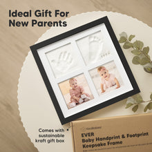 Load image into Gallery viewer, Ever Baby Hand & Footprint Keepsake Frame (Onyx Black)