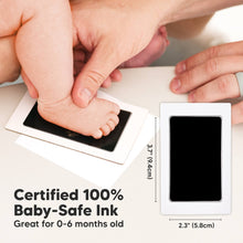 Load image into Gallery viewer, Fond Clean Touch Inkless Hand and Footprint Frame (White/Silver)