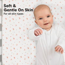 Load image into Gallery viewer, Isla Fitted Crib Sheets (Butterflies)