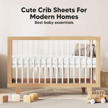 Load image into Gallery viewer, Isla Fitted Crib Sheets (Bunnies)