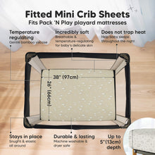 Load image into Gallery viewer, Isla Fitted Mini Crib Sheets (Pine Grove)