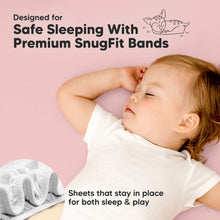 Load image into Gallery viewer, Isla Fitted Mini Crib Sheets (Rose)