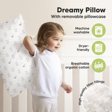 Load image into Gallery viewer, Jumbo Toddler Pillow with Pillowcase (Bumble Bear)