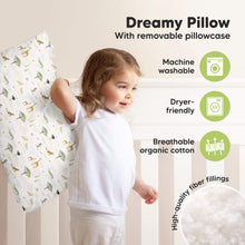 Load image into Gallery viewer, Jumbo Toddler Pillow with Pillowcase (Grasslands)