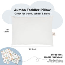 Load image into Gallery viewer, Jumbo Toddler Pillow with Pillowcase (Wild Count)