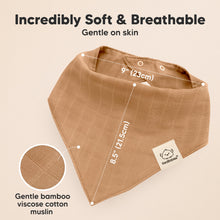 Load image into Gallery viewer, 8-Pack Lumi Muslin Bandana Bibs (Mirage)
