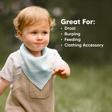 Load image into Gallery viewer, 8-Pack Lumi Muslin Bandana Bibs (Mirage)