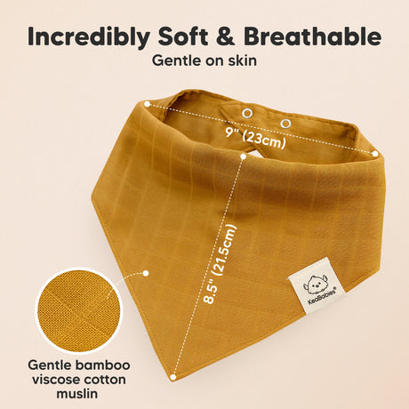 Incredibly Soft & Breathable, gentle on skin, made with bamboo viscose cotton muslin.