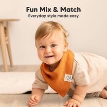 Load image into Gallery viewer, 8-Pack Lumi Muslin Bandana Bibs