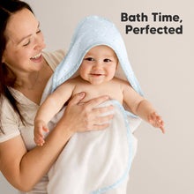 Load image into Gallery viewer, Luxe Baby Hooded Towel (Blue Whale)