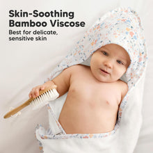 Load image into Gallery viewer, Luxe Baby Hooded Towel (Wildflowers)