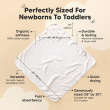 Load image into Gallery viewer, Lyra Muslin Hooded Towel (Monarch)