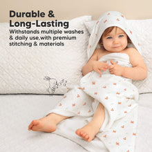 Load image into Gallery viewer, Lyra Muslin Hooded Towel (Monarch, Petite)