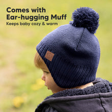 Load image into Gallery viewer, Comes with Ear-hugging Muff. Keeps baby cozy and warm