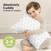 Load image into Gallery viewer, Cuddly Toddler Pillow with Pillowcase (Bumble Bear)