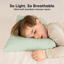Load image into Gallery viewer, Cuddly Toddler Pillow with Pillowcase (Sage)