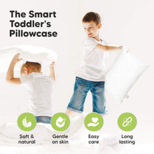 Load image into Gallery viewer, The Smart Toddler’s Pillowcase
Soft & natural
Gentle on skin
Easy care
Long lasting
