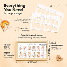 Load image into Gallery viewer, Nova Baby's First Year Picture Frame (Ash Wood)