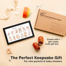 Load image into Gallery viewer, Nova Baby's First Year Picture Frame (Onyx Black)