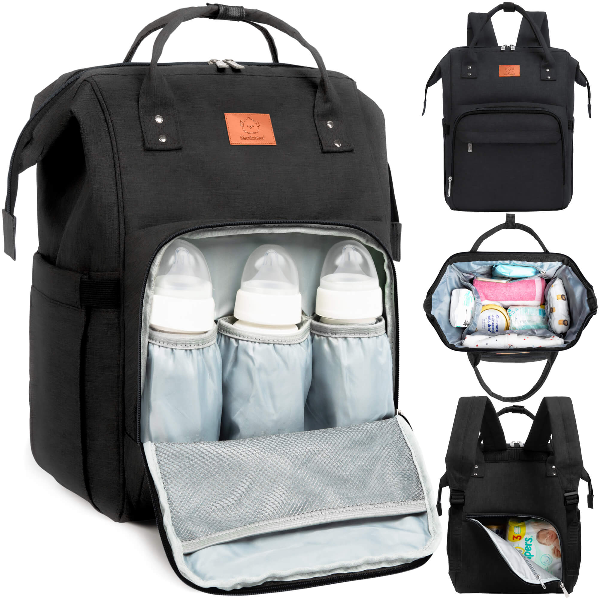 Maternity Diaper Bag Large Capacity Baby Nappy Bag With Stroller Buckle  Mommy Travel Milk Bottle Mother And Baby Bag