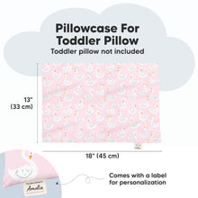 Load image into Gallery viewer, Printed Toddler Pillowcase 13X18" (Swan Lake)