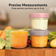 Load image into Gallery viewer, Prep Jars Baby Food Storage Glass Container (Roseate)