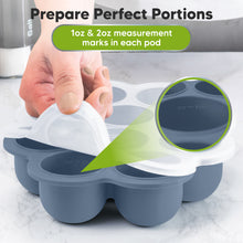 Load image into Gallery viewer, Prep Silicone Baby Food Tray (Slate)