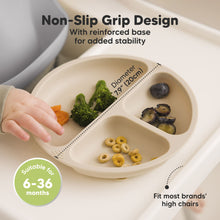 Load image into Gallery viewer, 3-Pack Prep Silicone Suction Plates with Lids (Forest)