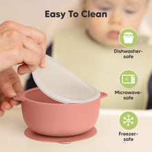 Load image into Gallery viewer, 2-Pack Prep Silicone Suction Bowls (Roseate)