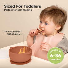 Load image into Gallery viewer, 2-Pack Prep Silicone Suction Bowls (Terracotta)