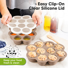 Load image into Gallery viewer, Prep Silicone Baby Food Tray (Chai Latte)