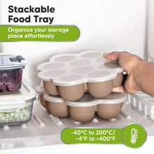 Load image into Gallery viewer, Prep Silicone Baby Food Tray (Chai Latte)