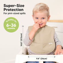 Load image into Gallery viewer, 3-Pack Presto Waterproof Bibs (Jade)