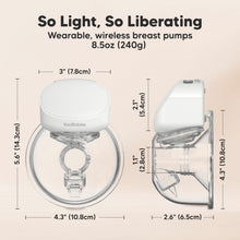Load image into Gallery viewer, So Light, So Liberating: Wearable, wireless breast pumps, 8.5oz (240g)