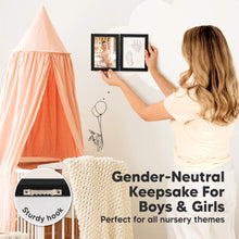 Load image into Gallery viewer, Rune Hand & Footprint Keepsake Frame (Onyx Black)