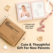 Load image into Gallery viewer, Rune Hand & Footprint Keepsake Frame (Petal Pink)