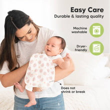 Load image into Gallery viewer, Softe Muslin Baby Burp Cloth (Petals)