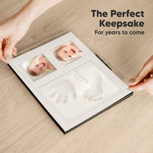 Load image into Gallery viewer, Baby Handprint & Footprint Keepsake Solo Frame (Onyx Black)