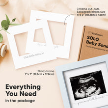 Load image into Gallery viewer, Solo Baby Sonogram Frame (Mist Blue)