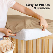 Load image into Gallery viewer, Soothe Fitted Crib Sheet (Pecan)