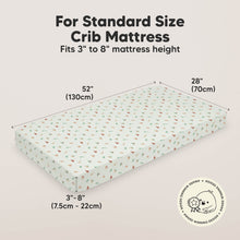 Load image into Gallery viewer, Soothe Fitted Crib Sheet (Roarsome)