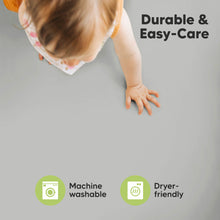 Load image into Gallery viewer, Soothe Fitted Mini Crib Sheet (Steel)