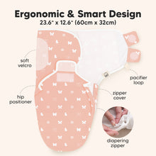 Load image into Gallery viewer, 3-Pack Soothe Zippy Swaddle Wrap (Butterflies)
