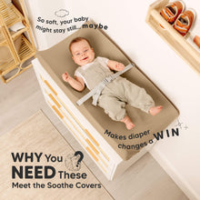 Load image into Gallery viewer, 2-Pack Soothe Changing Pad Covers (Pecan)