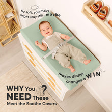 Load image into Gallery viewer, 2-Pack Soothe Changing Pad Covers (Sage)